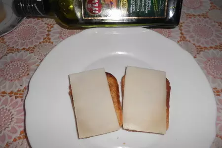 Брускетта с козьим сыром и черникой: шаг 4