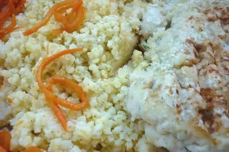 Куриное филе в картофельной "шубке" с золотым пшеном за 25 минут: шаг 6