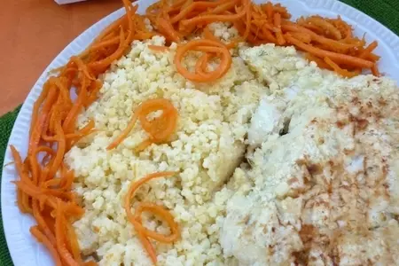 Куриное филе в картофельной "шубке" с золотым пшеном за 25 минут: шаг 7