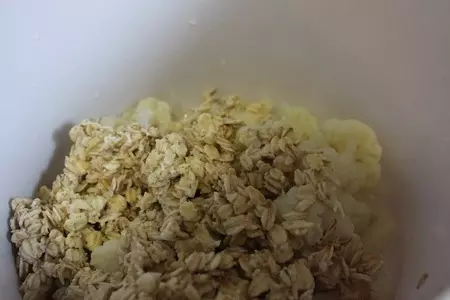 Запеканка из цветной капусты с цельнозерновым  геркулесом: шаг 5