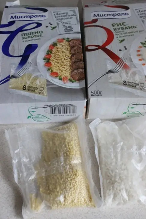 Бефстроганов по-домашнему  с золотым пшеном и рисом кубань за 25 минут: шаг 1