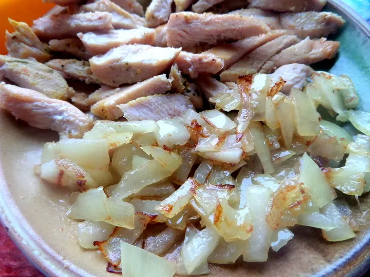 Курица с овощами и грибами к рису за 30 минут: шаг 4