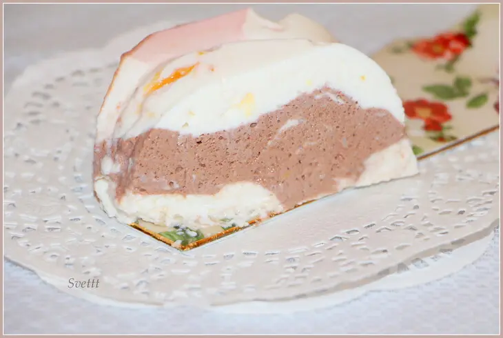 Творожный десерт с апельсином и малиновым вареньем: шаг 9