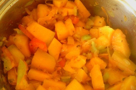 Крем-суп из тыквы с сырными чипсами: шаг 10