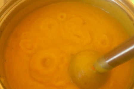 Крем-суп из тыквы с сырными чипсами: шаг 12