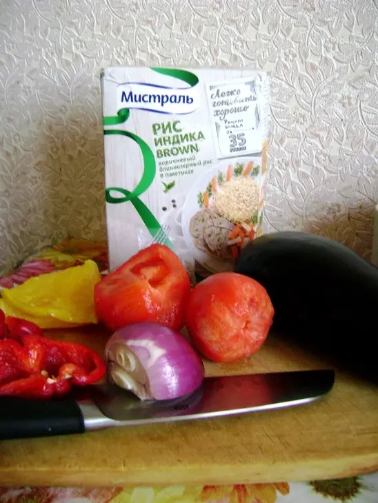 Сабджи из баклажанов с мясными шариками и рисом индика браун от «мистраль» за 30 минут.: шаг 2