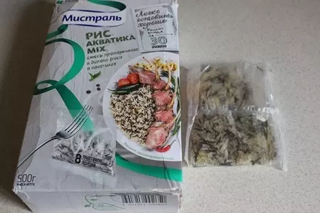 Теплый салат из риса "актавика mix" и копченой рыбы за 30 минут: шаг 1