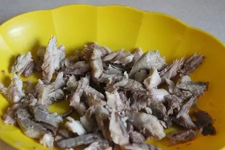 Теплый салат из риса "актавика mix" и копченой рыбы за 30 минут: шаг 7