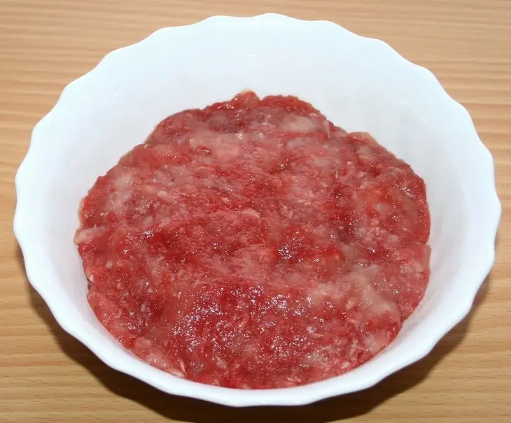 Мясные мини-зразы с сырной начинкой с рисом басмати mix  и овощами "птичье гнездо" за 20 минут: шаг 1