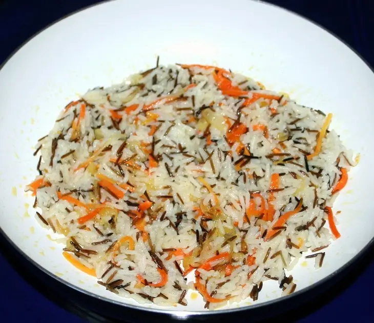 Мясные мини-зразы с сырной начинкой с рисом басмати mix  и овощами "птичье гнездо" за 20 минут: шаг 10