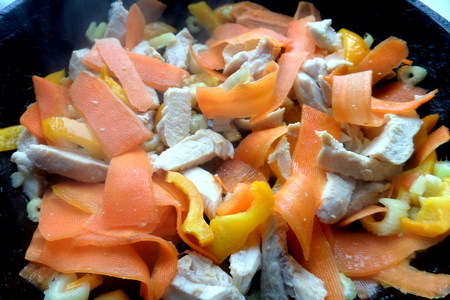 Курица с карри в оранжевых тонах+рис: шаг 5