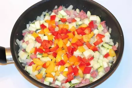 Писто манчего (овощи с ветчиной по-ламанчски): шаг 4