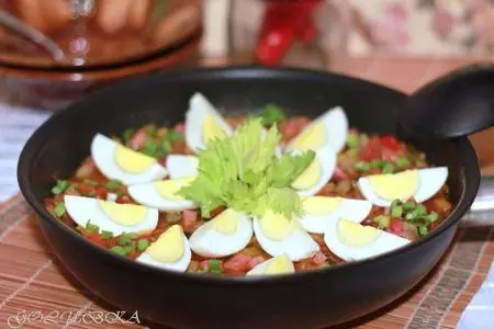 Писто манчего (овощи с ветчиной по-ламанчски): шаг 8