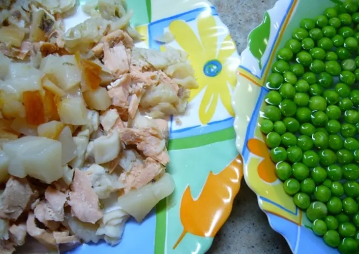 Рыбный «пирог» (fish pie): шаг 2