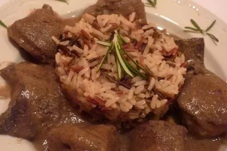 Говяжья печень с банановом соусом: шаг 7
