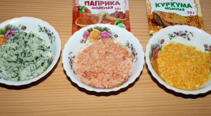 Мясные фрикадельки с овощами и грибами с разноцветным рисом за 25 минут: шаг 8