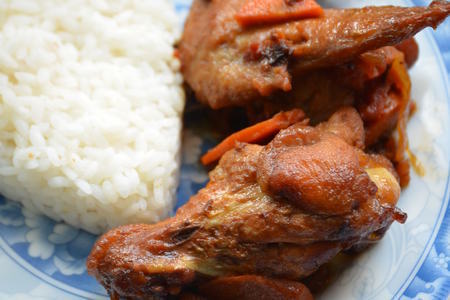 Куриные крылышки "быстрый обед" с рисом кубань за 25 минут: шаг 7