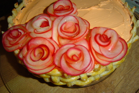 Торт «миллион алых роз»: шаг 7