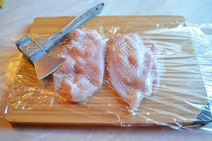 Нежная курица с гарниром из редьки и тыквы.: шаг 2