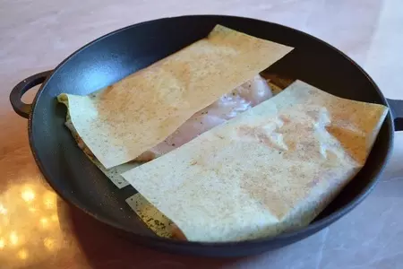 Нежная курица с гарниром из редьки и тыквы.: шаг 4