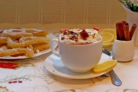 Тимбаль из картофельного пюре с креветками и миндальным соусом.: шаг 16
