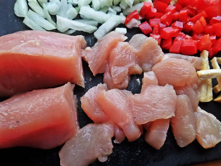Курица в сезаме с овощами и рисом за 30 минут: шаг 2