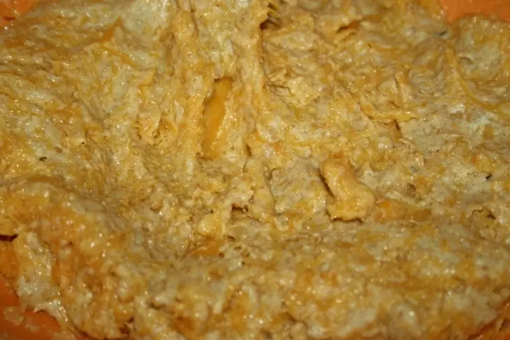 Творожно-тыквенный пирог с овощами и сыром: шаг 4