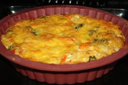 Творожно-тыквенный пирог с овощами и сыром: шаг 7