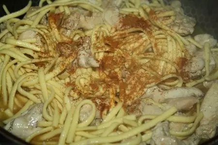 Острая яичная лапша с курицей в тайском стиле: шаг 7