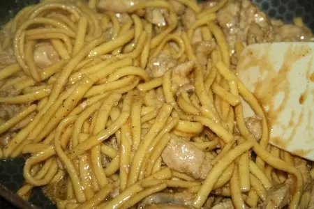 Острая яичная лапша с курицей в тайском стиле: шаг 8