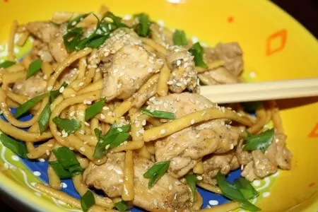 Острая яичная лапша с курицей в тайском стиле: шаг 9