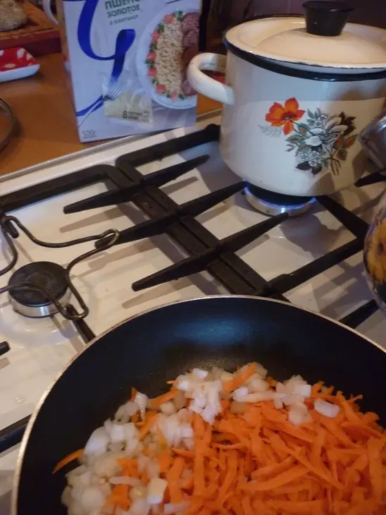 Курица , запечённая с овощами, с золотым пшеном за 25 минут: шаг 3
