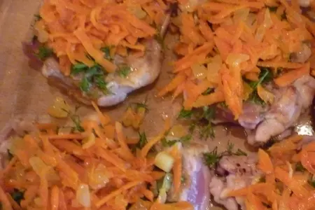 Курица , запечённая с овощами, с золотым пшеном за 25 минут: шаг 4