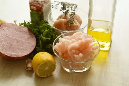 Филе кролика с тимьяном и креветочным соусом: шаг 1