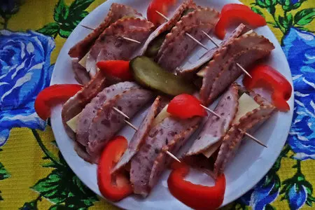 Рулетики из ветчины с овощами и гречкой за 20 минут: шаг 9