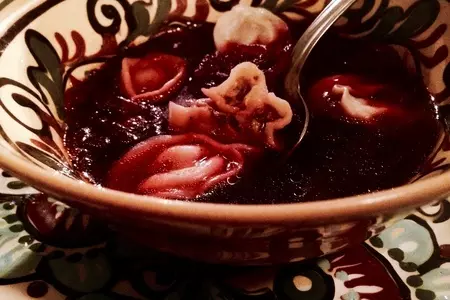 Борщ , борщик с грибными ушками: шаг 5