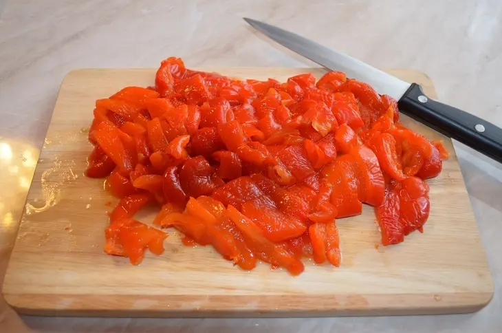 Нежная курочка с пюре из запечного сладкого перца и картофеля.: шаг 2