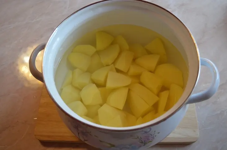 Нежная курочка с пюре из запечного сладкого перца и картофеля.: шаг 3