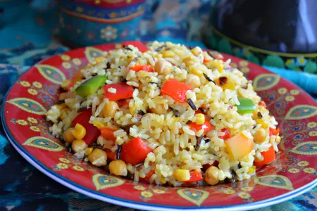 Плов с нутом и овощами (garbanzo palau): шаг 4
