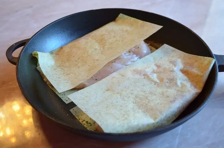 Нежная курочка с пюре брокколи-картофель: шаг 5