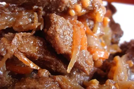 Острая пряная говядина- отличная закуска под водочку.: шаг 5
