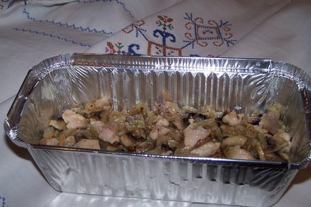 Запеканка из гречки с курицей и грибами за 30 минут: фото шаг 3