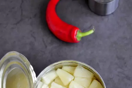 Жаркое из утки с ананасом и спаржевой фасолью: шаг 3