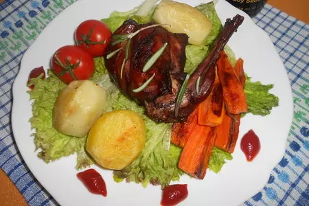 Кролик с пряными травами и овощами: шаг 9