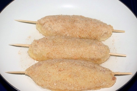 "люля-кебаб" в картофельно-ананасовой шубке: шаг 7