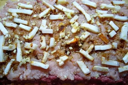 Мясной рулет из двух видов мяса: шаг 4