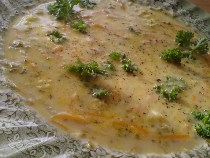 Сливочный суп из брокколи,моркови и лука: шаг 6