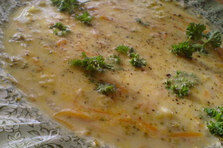 Сливочный суп из брокколи,моркови и лука: шаг 6