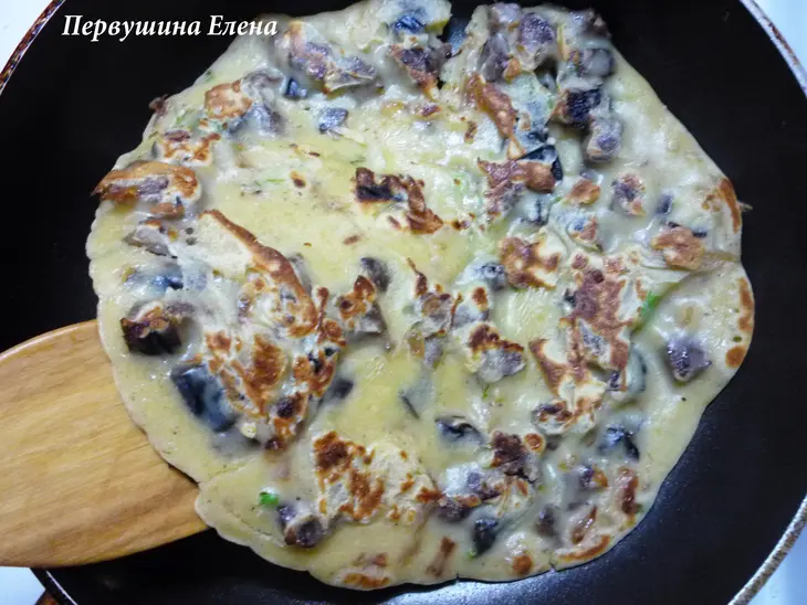 Блины по-датски со свининой и черносливом: шаг 10