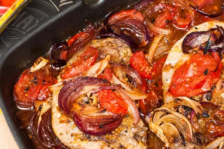 Свиная отбивная с овощами: шаг 6